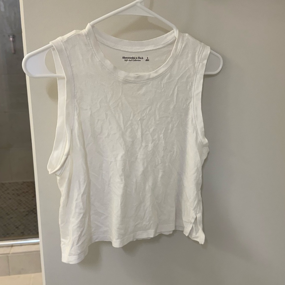 Abercrombie and fitch White Sleeveless Top